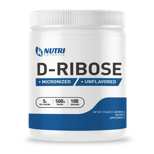 Pure D-Ribose Powder - Supports Energy - Unflavored - Gluten Free (500 Grams - 1.1 Lbs)