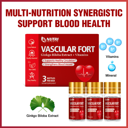 VASCULAR FORT Dripping Pills- Ginkgo Biloba Extract + Vitamins & Mineral Supplement