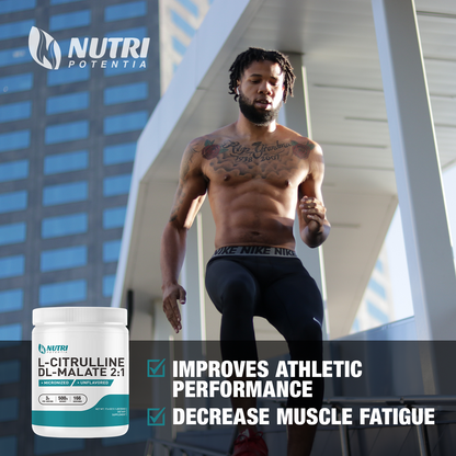 L-Citrulline Dl-Malate 2:1 Powder Unflavored, Supports Muscle Performance - Gluten Free (500 Grams - 1.1 lbs)