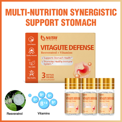 VITAGUTE DEFENSE Dripping Pills - Resveratrol + Vitamins Supplement