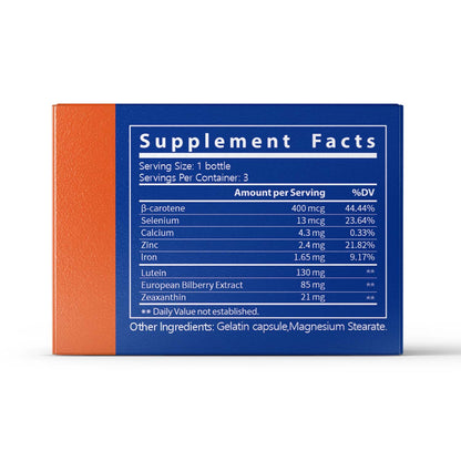 VISION BOOST Dripping Pills - Lutein & European Bilberry Extract - Promotes Eye Health & Supports Macular Function