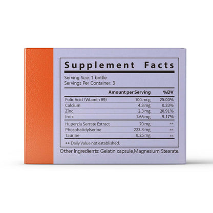 Golden Memory Dripping Pills - Huperzia Serrate Extract Brain Supplement for Mental Alertness