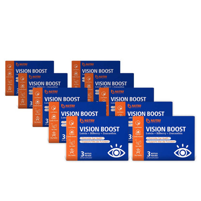 VISION BOOST Dripping Pills - Lutein & European Bilberry Extract - Promotes Eye Health & Supports Macular Function