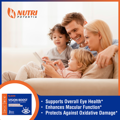 VISION BOOST Dripping Pills - Lutein & European Bilberry Extract - Promotes Eye Health & Supports Macular Function