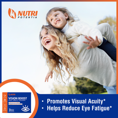 VISION BOOST Dripping Pills - Lutein & European Bilberry Extract - Promotes Eye Health & Supports Macular Function