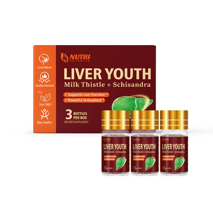 Liver Youth Dripping Pills - Milk Thistle & Schisandra Supplement for Liver Health Support