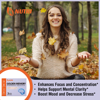 Golden Memory Dripping Pills - Huperzia Serrate Extract Brain Supplement for Mental Alertness