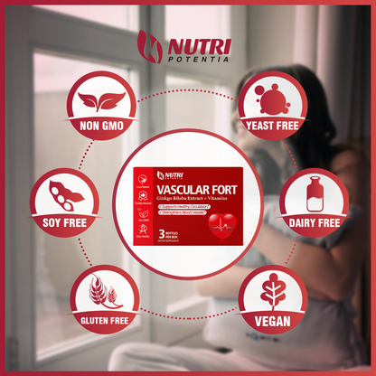 VASCULAR FORT Dripping Pills- Ginkgo Biloba Extract + Vitamins & Mineral Supplement