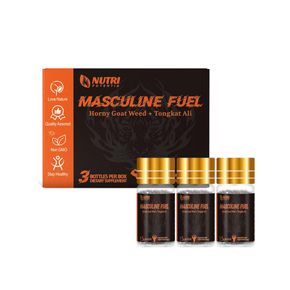 Masculine Fuel - Dripping Pills -Horny Goat Weed + Tongkat Ali, Supports Men's Health