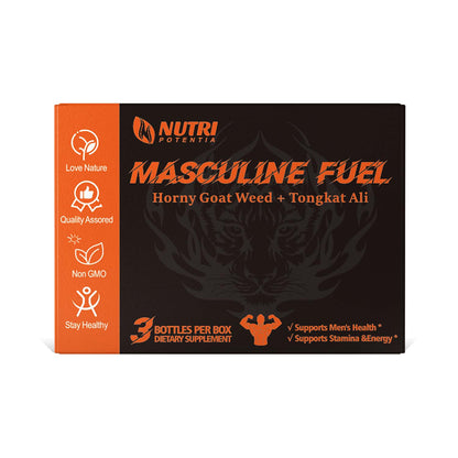 Masculine Fuel - Dripping Pills -Horny Goat Weed + Tongkat Ali, Supports Men's Health
