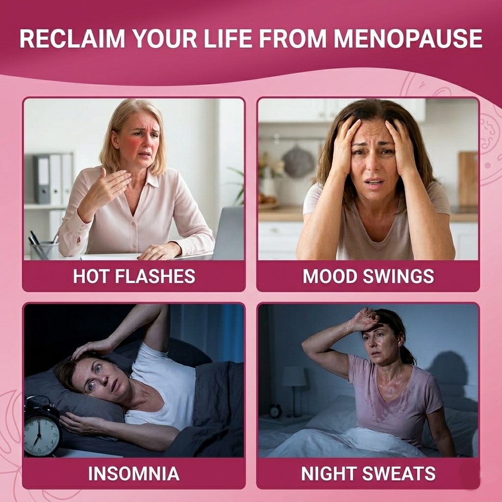 Menopause Supplements Probiotics for Women with DIM, Black Cohosh, Soy Isoflavones, Chaste Berry & Probiotics , Support Hormone Balance & Helps Relieve Hot Flashes, Night Sweats - 60 Servings