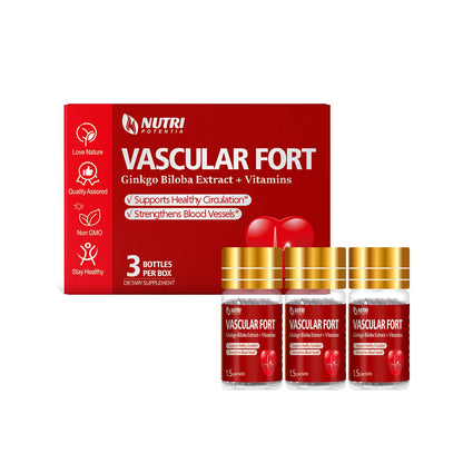 VASCULAR FORT Dripping Pills- Ginkgo Biloba Extract + Vitamins & Mineral Supplement